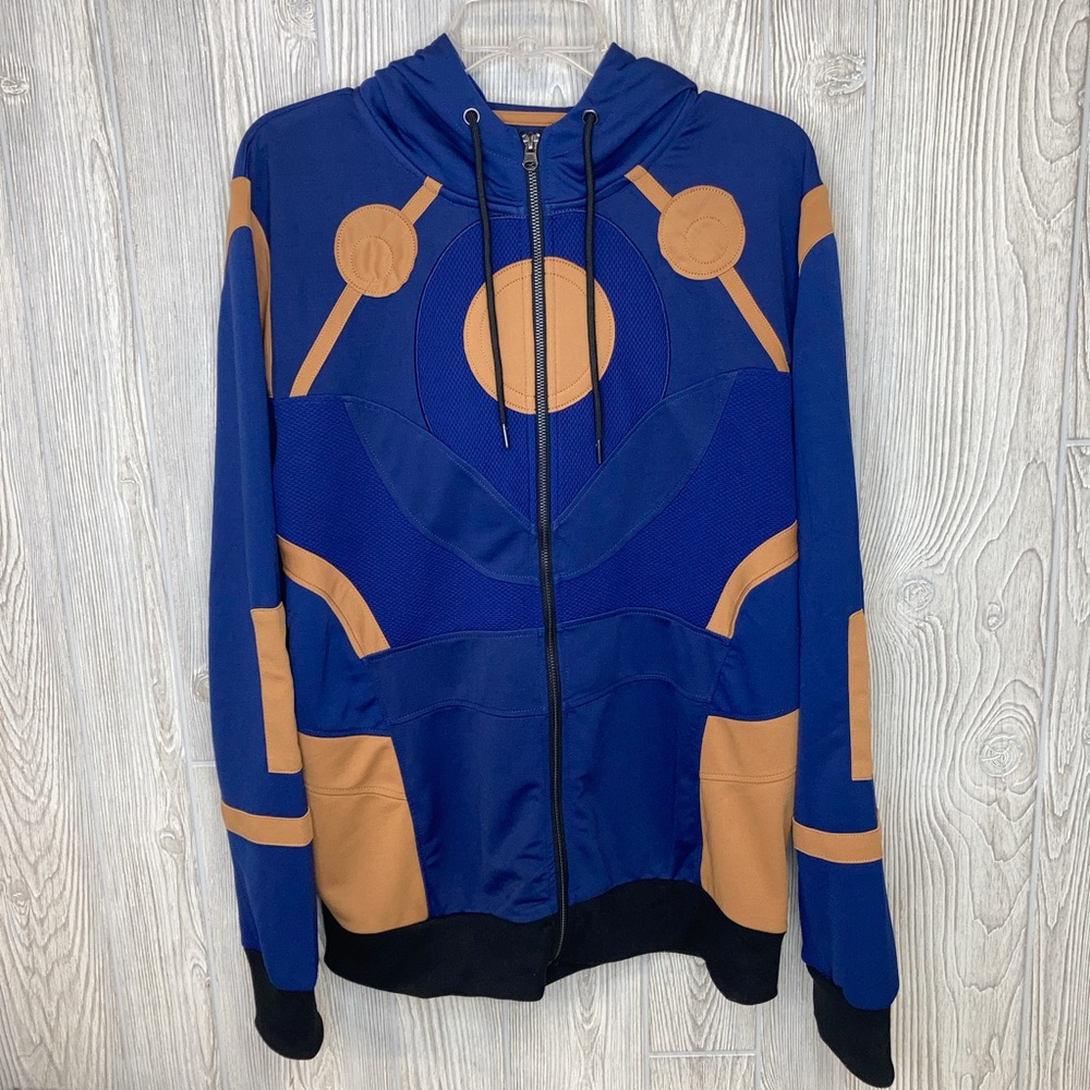 Marvel Eternals Superhero Zip Up Hoodie Sweatshirt Cosplay Jacket, Men’s Large